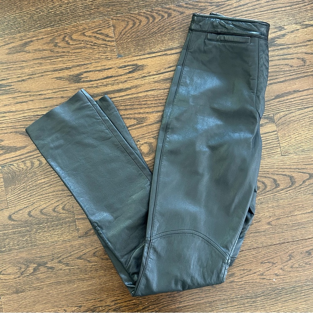Wilsons Maxima Black 100% Genuine Leather Pants - Size 4